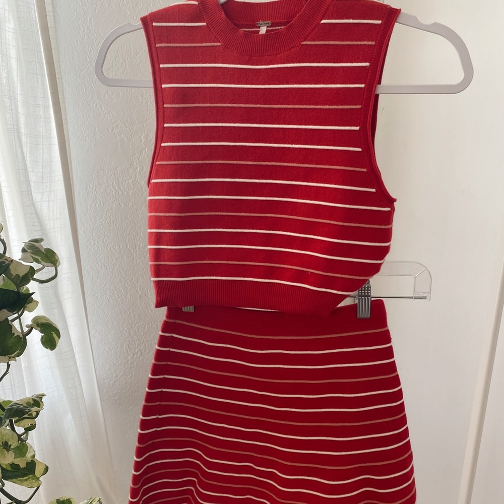 Free people sweater skirt set XS